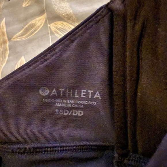 Athleta Navy Blue Bra Cup Wrsp Tankini size 38D/DD - Picture 6 of 6